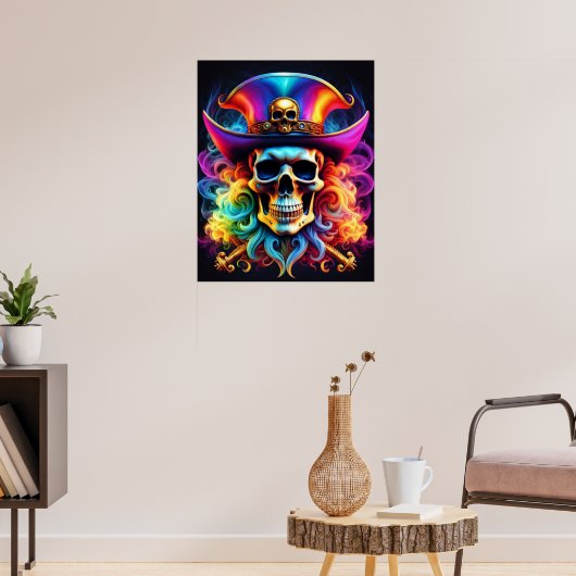 Pirate Skull Poster (Woonkamer 3)