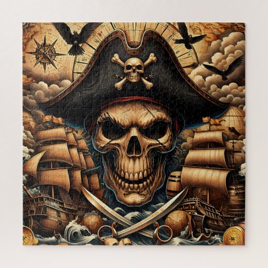 Pirate Skull Puzzle (Vertical)