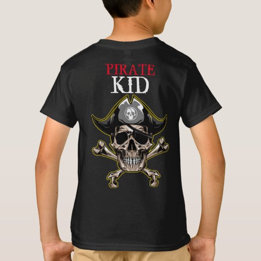 PIRATE SKULL RED KIND T-SHIRT (Achterkant)