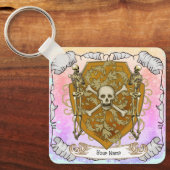 Pirate Skull Shield Sleutelhanger (Voorkant)