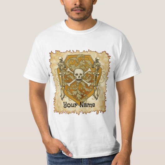 Pirate Skull Shield  t-shirt (Devant)