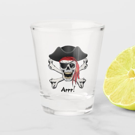Pirate Skull Shot Glas (Voorkant)