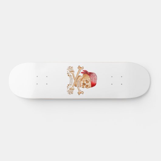 Pirate Skull Skateboard (Horizontaal)