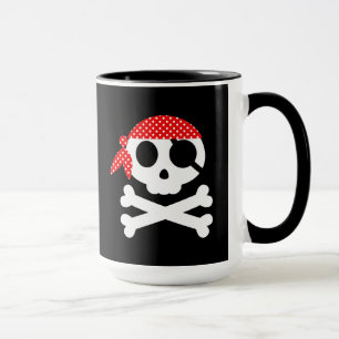 Pirate Skull Skelet Bandanna Mok