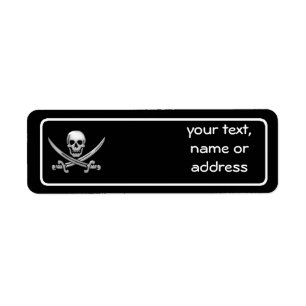Pirate Skull & Sword Crossbones (TLAPD) Etiket