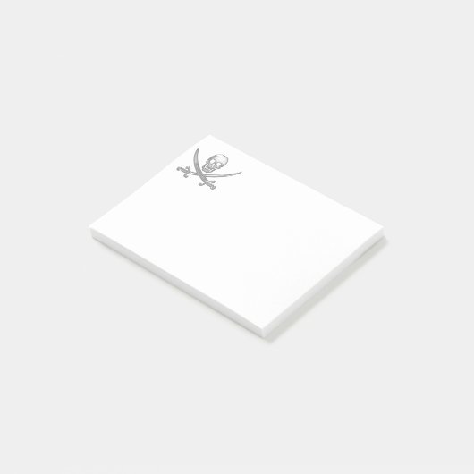 Pirate Skull & Sword Crossbones (TLAPD) Post-it® Notes (Schuin)