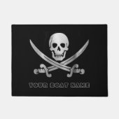 Pirate Skull Sword Custom Boat Deurmat (Voorkant)