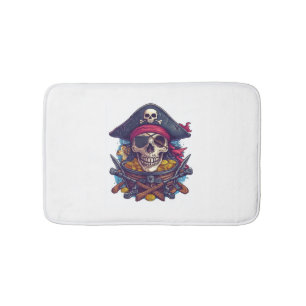 Pirate Skull Treasure Badmat