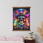 Pirate Skull Wall Tapestry Hangend Wandkleed (Slaapkamer)