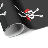 Pirate Skull Wrapping Paper Cadeaupapier (Rol Hoek)