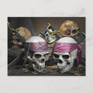 Pirate Skulls briefkaart