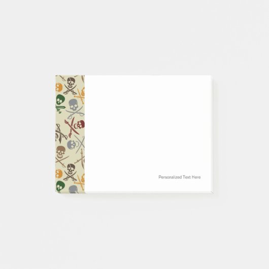 Pirate Skulls met gekruiste zwaarden Post-it® Notes (Voorkant)