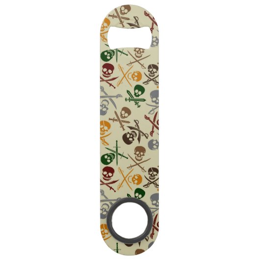 Pirate Skulls met gekruiste zwaarden Speed Flessenopener (Voorkant)