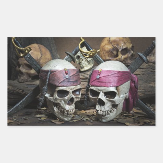 Pirate Skuls autocollants (Devant)
