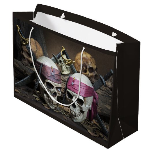 Pirate Skuls grand sac cadeau (Dos Angle)
