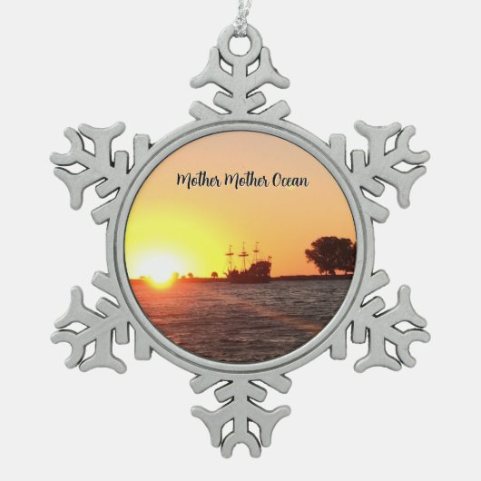 Pirate Soul Tin Sneeuwvlok Ornament (Voorkant)