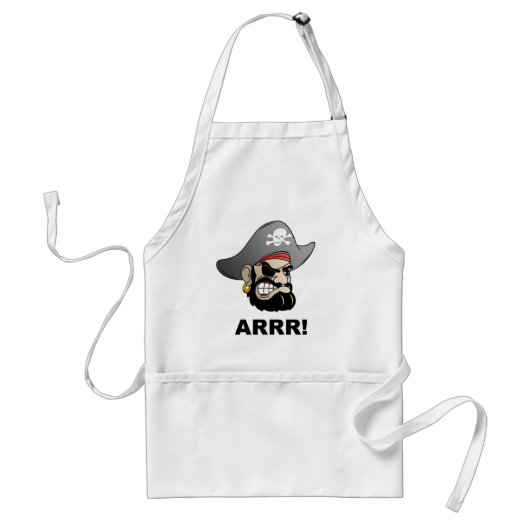 Pirate Standaard Schort (Voorkant)