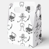 Pirate Stickman met schatkist Bedankdoosjes (Geopend)