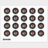 Pirate sunset ronde sticker (Vel)