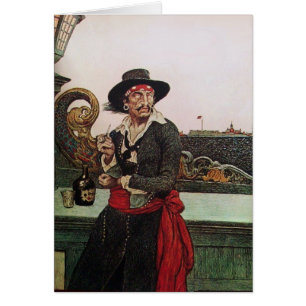 PIRATE SUR LE PONT DU NAVIRE / PIRATES CARTES DU T