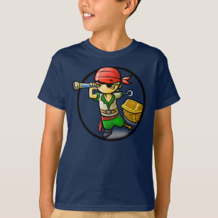 Pirate - T-shirt foncé pour enfants