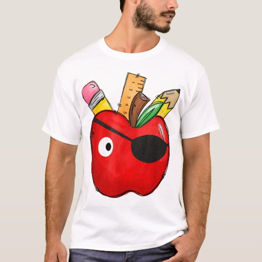 Pirate Teacher School International Talk Like A T-shirt (Voorkant)