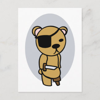 Pirate Teddy Bear Briefkaart