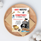 Pirate Thaing Birthday Party Invitation Kaart