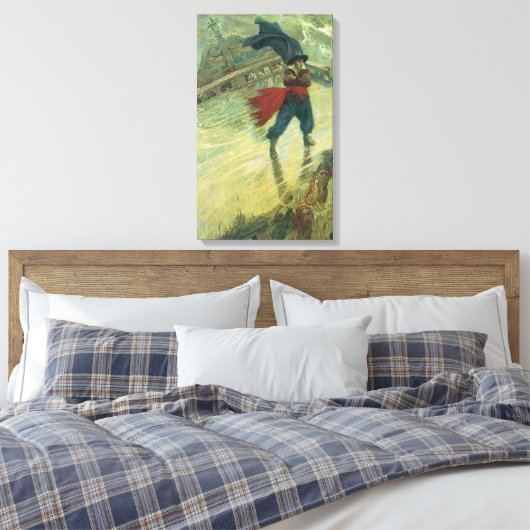  Pirate, The Flying Dutchman van Howard Pyle Canvas Afdruk (Insitu (Slaapkamer))