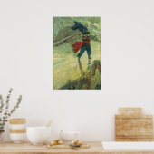  Pirate, The Flying Dutchman van Howard Pyle Poster (Keuken)