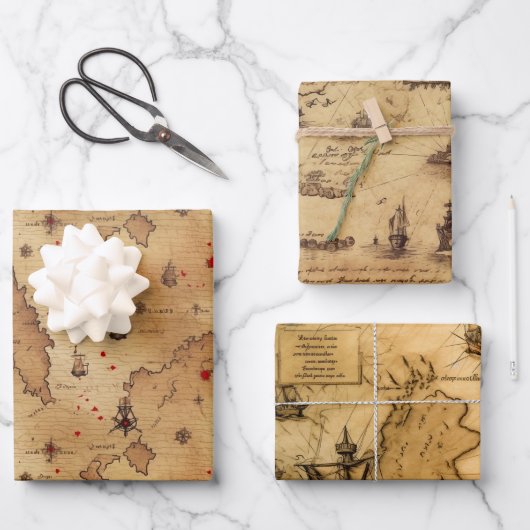 Pirate Théconoming Wrapping Paper (Voorkant)