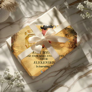 Pirate Theenmaal Birthday Party Cadeaupapier