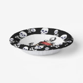 Pirate thema partij volwassen nautisch papieren kommen (Gebogen)