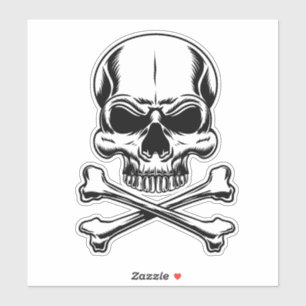 Pirate thema Partij Volwassen Schip Schedel Sticker