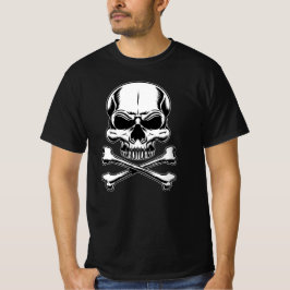 Pirate thema Partij Volwassen Schip Schedel T-shirt