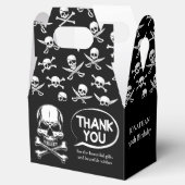 Pirate thema Party Volwassen Schip Schedel Zwart Bedankdoosjes (Geopend)