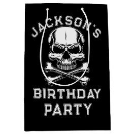 Pirate thema Party Volwassen Schip Schedel Zwart Medium Cadeauzakje