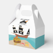 Pirate Thema Verjaardagsfeestje Dank u Bedankdoosjes (Voorkant Zijde)