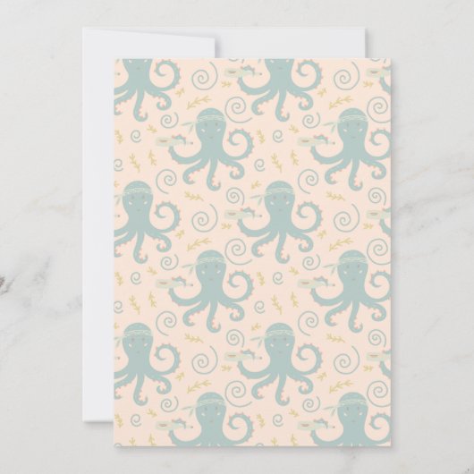 Pirate Thème Anniversaire Carte d'invitation (Dos)