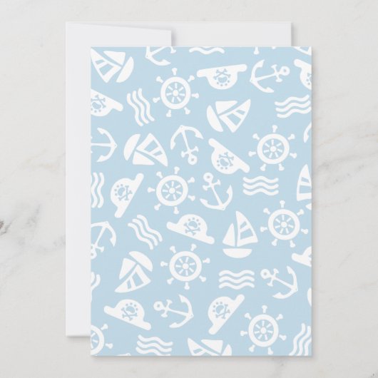 Pirate Thème Anniversaire Fête Invitation (Dos)