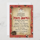 Pirate Theme Anniversaire Invitation (Devant)