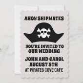 PIRATE THÈME NAUTIQUE INVITATIONS MARITIMES (Devant)
