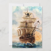 Pirate Theme Party | Carte des trésors de l'aquare (Dos)