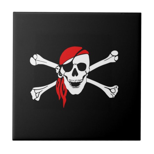 Pirate Tile Tegeltje (Voorkant)