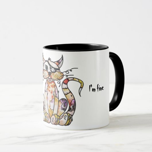 Pirate Tom Tattu Café Mug (Devant droit)
