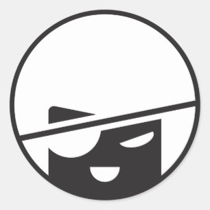 Pirate Tran stickit van jaesond Ronde Sticker