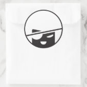 Pirate Tran stickit van jaesond Ronde Sticker (Tas)