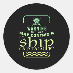 Pirate Treasure Borst Gezegden Ronde Sticker