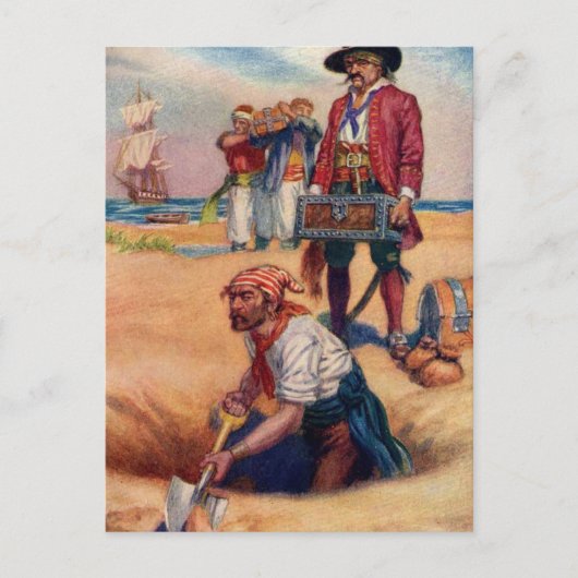 Pirate Treasure Briefkaart (Voorkant)