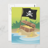 Pirate Treasure Briefkaart (Voorkant / Achterkant)